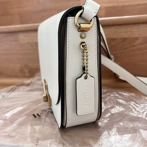 Coach Hutton Saddle Bag 610 Chalk